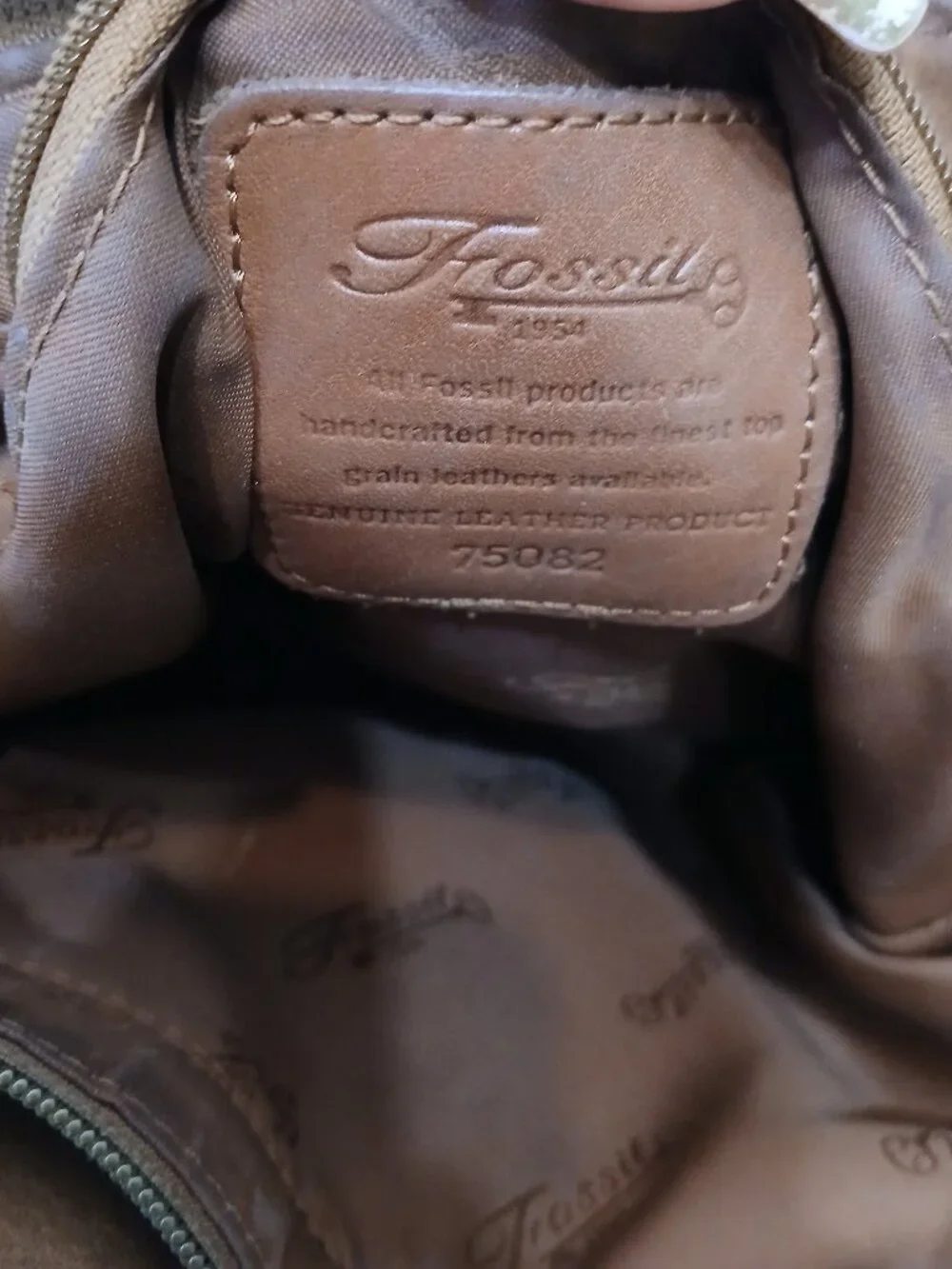 Fossil Leather Mailbag